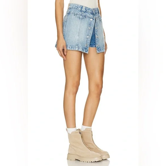 Free People We the Free Midnight Sun Denim Skort size 30 - Picture 7 of 14